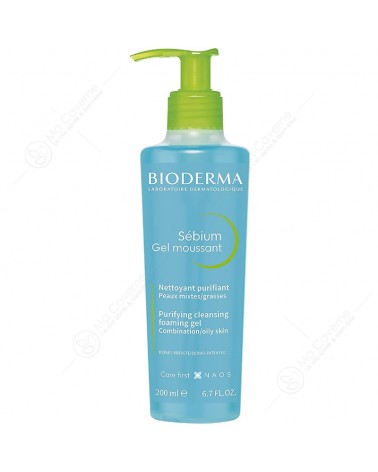 BIODERMA Sebium Gel Moussant Purifiant Pompe 200ml-1