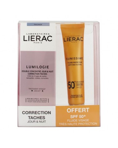 LIERAC Coffret Lumilogie Double Concentré Jour & Nuit 30 ml + Sunissime Anti-âge 40 ml Offert-1