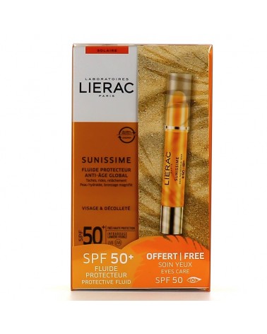 LIERAC Coffret Lierac Sunissime Fluide protecteur Anti-âge global SPF50 40ml + Soin Yeux SPF50 3g-1