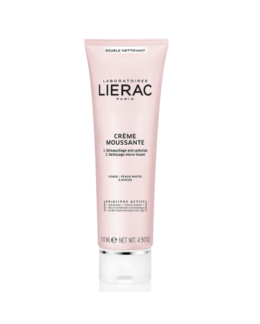 LIERAC Crème Moussante Double Nettoyant 150 ml-1