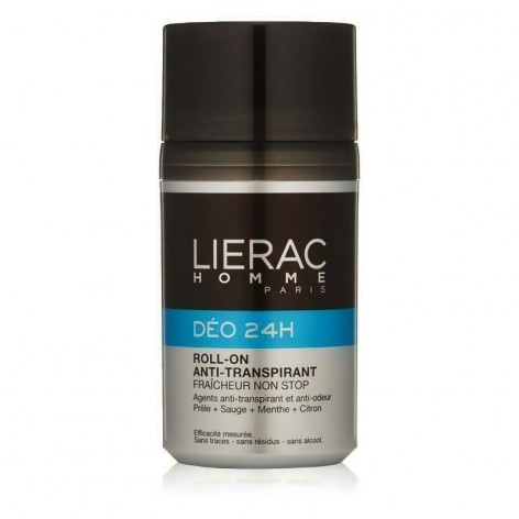 LIERAC Homme Déodorant 24H Roll-On Anti-Transpirant 50ml-1