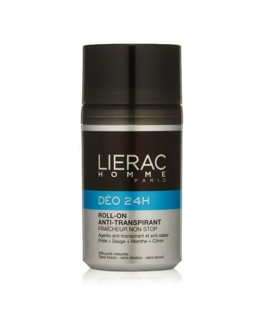 LIERAC Homme Déodorant 24H Roll-On Anti-Transpirant 50ml-1