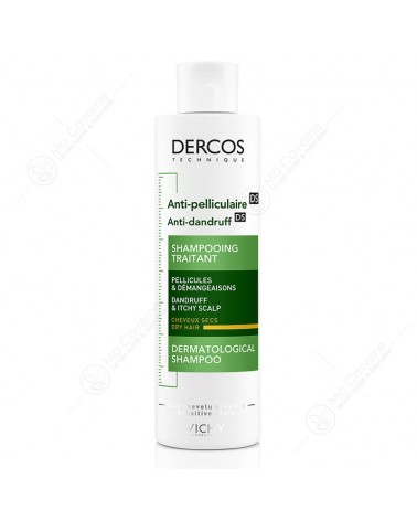 VICHY Dercos Shampoing Anti-Pelliculaire Cheveux Secs 200ml-2