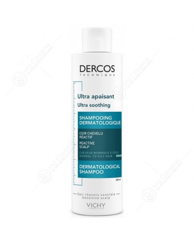 VICHY Dercos Shampoing Ultra Apaisant Cheveux Gras 200ml-2