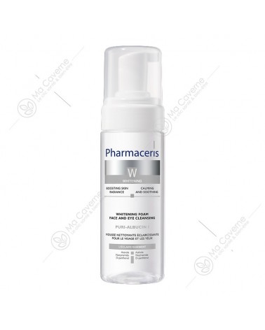 PHARMACERIS W Puri-Albucin Mousse Nettoyante Eclaircissante 150ml-1