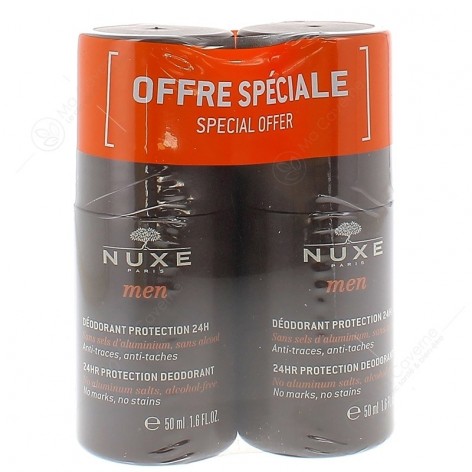 NUXE Men Déo Roll-On 50ml Lot de 2-1