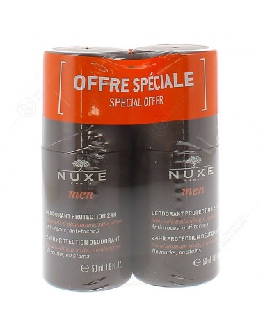 NUXE Men Déo Roll-On 50ml Lot de 2-1