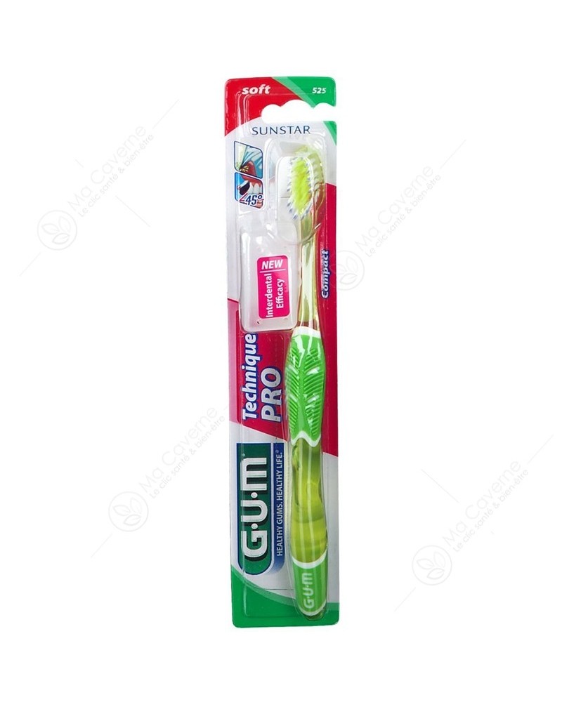 GUM Brosse à Dents Technique Pro Souple 525-1