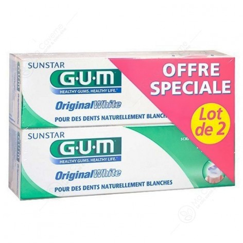 GUM Dentifrice Original White Duo-1