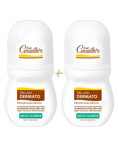 ROGE CAVAILLES Déo-Soin Dermato Roll On 50ml Lot de 2-1