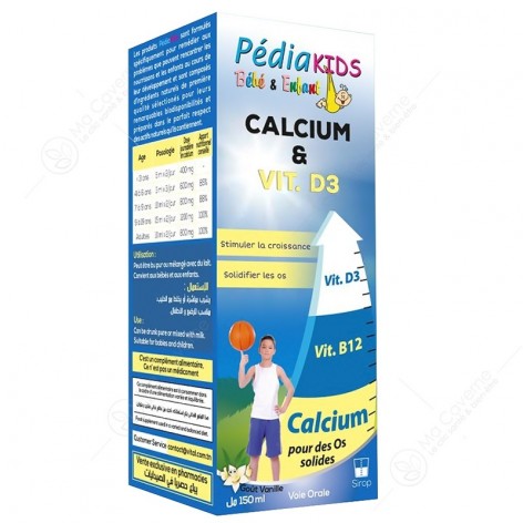 VITAL Pediakids Calcium et Vit D3 Fl150ml-1
