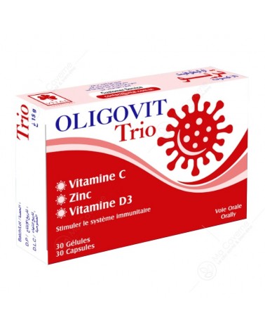 VITAL Oligovit Trio VitC VitD -Zinc Bt30 Gél.-1