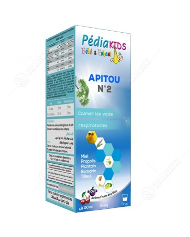 VITAL Pediakids Apitou N°2 Toux Sèche 150ml-1