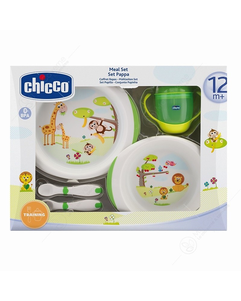 CHICCO Set de Repas Bébé 12M+ Vert