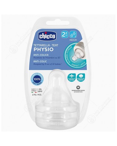 CHICCO Tetine 2M+ 2Trimestre 2Pcs Physio-1