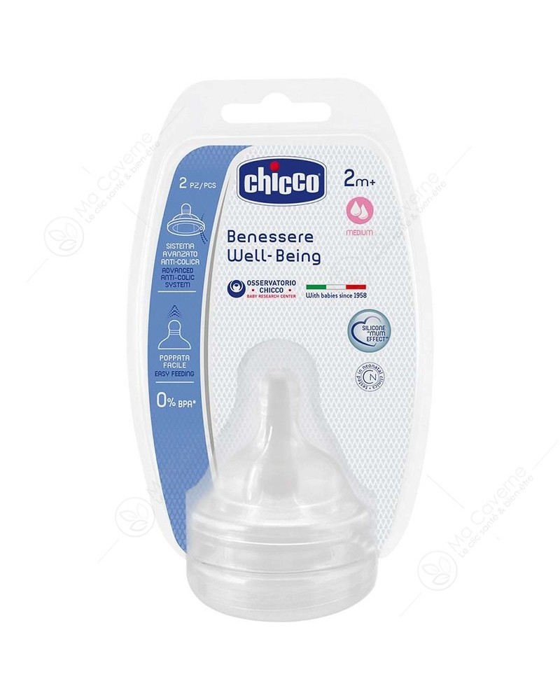 CHICCO Tetine 2M+ 2Trimestre 2Pcs R208232-1