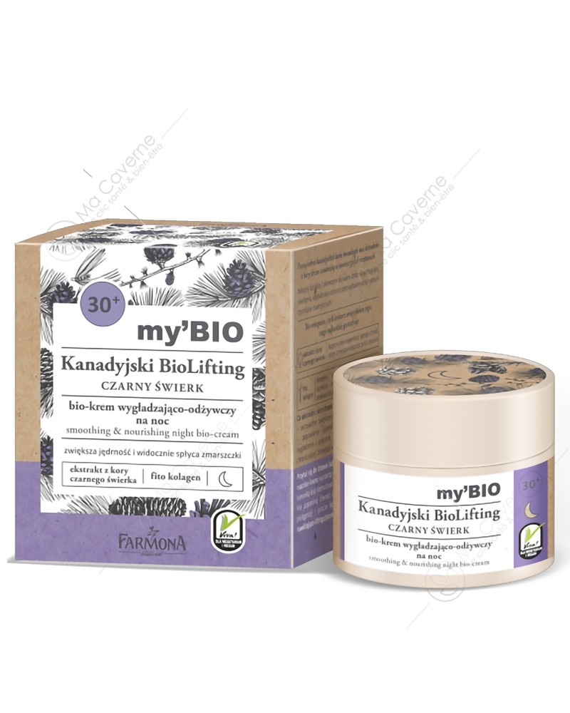 FARMONA My'Bio 30+ BLACK SPRUCE Smoothing & Nourishing Night Bio-Cream 50ml-1