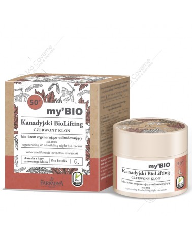 FARMONA My'Bio 50+ RED MAPLE Regenerating & Rebuilding Night Bio-Cream 50ml-1