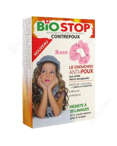 BIOSTOP Chouchou Anti-Poux Rose Bt1-1