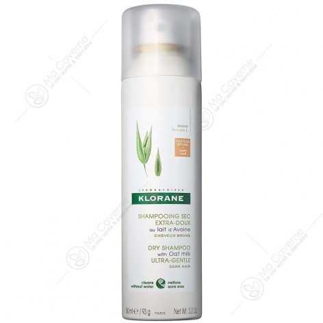 KLORANE Shampoing Sec au Lait d'Avoine Teinté Spray 150ml-1