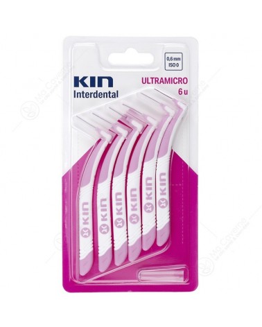 KIN Brossette interdentaire ultrasonique (0,6 mm - ISO 0) Bt6 (Rose)-1