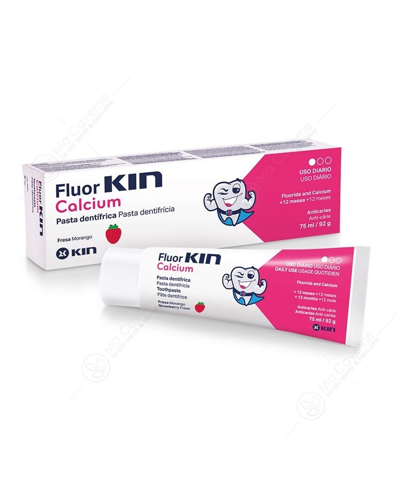 KIN Fluor-Kin Dentifrice Calcium 75ml-1