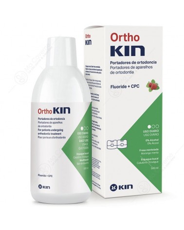 KIN Ortho Kin Bain de Bouche Fraise Menthe 500ml-1