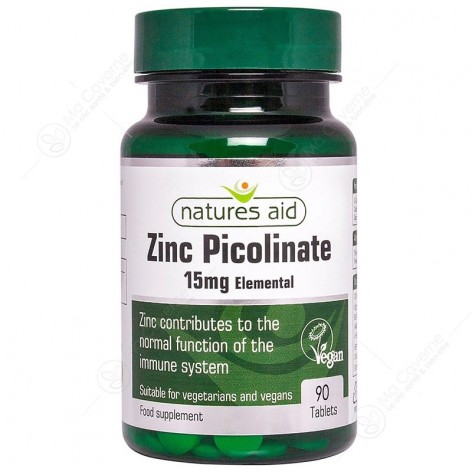 NATURES AID ZINC Picolinate 15mg Bt90 Cp-1