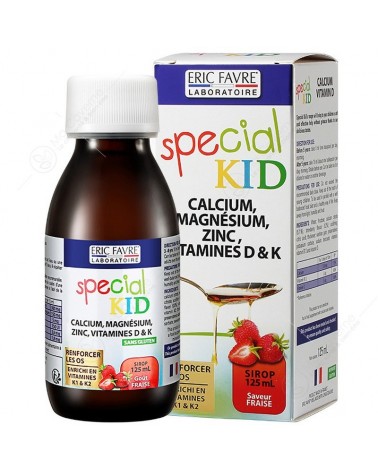 ERIC FAVRE Special Kid Calcium + Mg + Zinc + Vit D et K 125ml-1