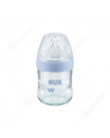 Biberon en verre NUK Nature Sense 120ml (0-6m) Nuk 10211034 : Magasin de  puériculture et jouets de naissance : poussette et landau , cadeau de  naissance
