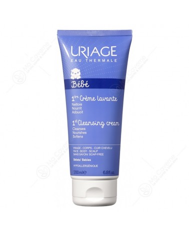 URIAGE Bébé 1ère Crème Lavante Visage Corps Cuir Chevelu 200ml-1