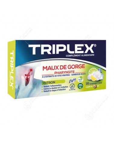 L'ENVOL PHARMA TRIPLEX Maux de Gorge Citron Bt16-1