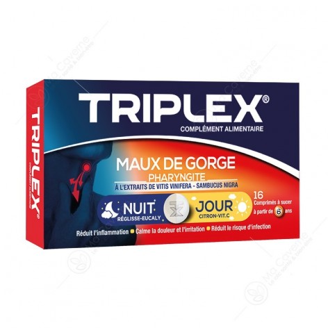 L'ENVOL PHARMA TRIPLEX Maux de Gorge Jours & nuits Bt16-1