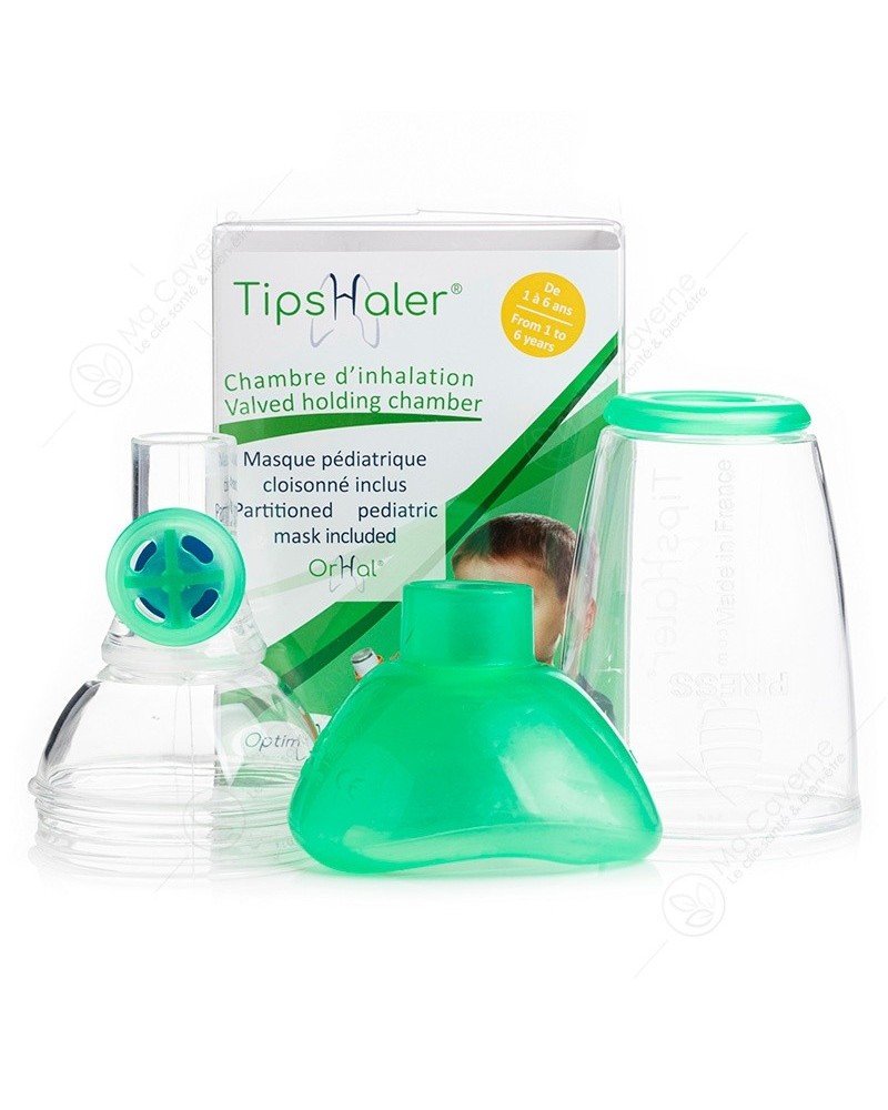 Comment utiliser une chambre d'inhalation TipsHaler avec masque pédiatrique  OrHal ? 