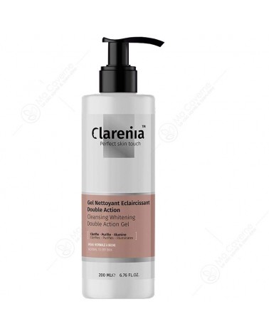 CLARENIA Gel Nettoyant Eclaircissant Double Action Peaux Normales & Sèches 200ml-1