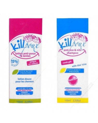 killpoux pack lotion+shamp contient: killpoux lotion anti-poux & lentes 100ml killpoux shampoing anti-poux 100ml-1