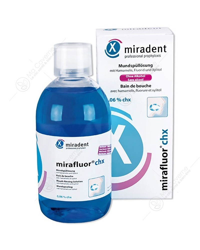 MIRADENT Bain de Bouche Mirafluor Chlorhexidine 500ml-1