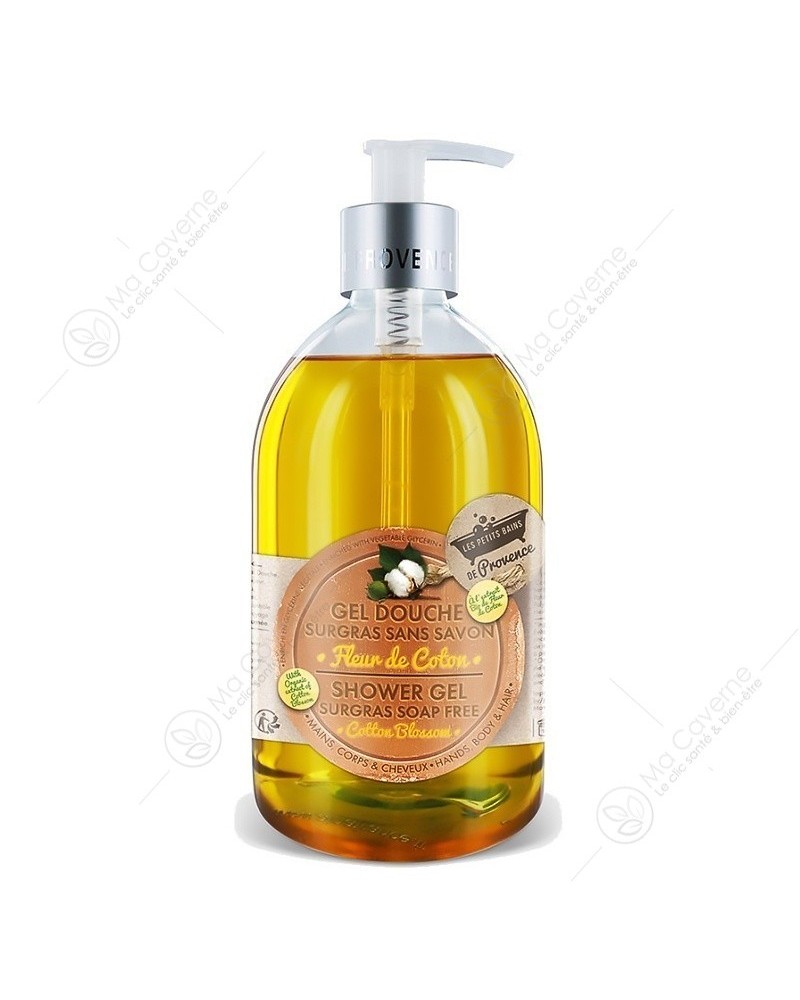 Les Petits Bains de Provence Gel Douche Fleur Coton 1L-1