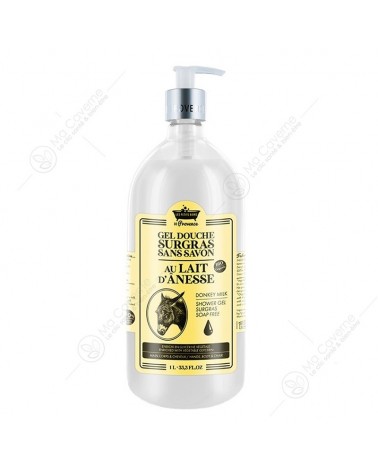 Les Petits Bains de Provence Gel Douche Lait d'Anesse 1l-1