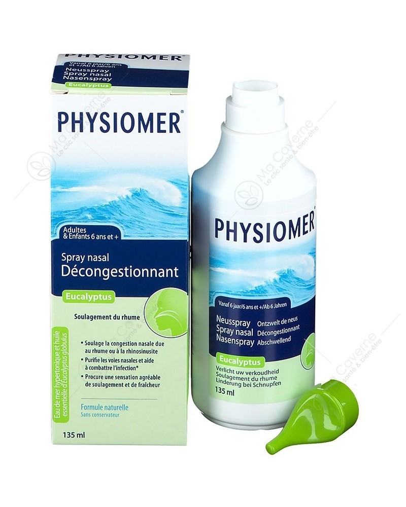 Physiomer Spray Doux 100 pourcent Eau de Mer, Spray Nasal 135ml :  : Bébé et Puériculture