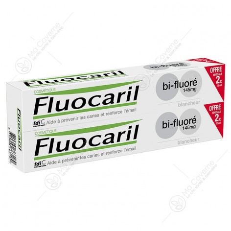 FLUOCARIL Dentifrice BLANCHEUR Bi-Fluoré  145mg 2 X 75ml-2