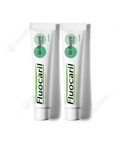 FLUOCARIL Dentifrice MENTHE Bi-Fluoré  145mg 2x75ml-1