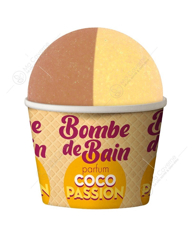 Les Petits Bains de Provence Bombe De Bain Coco Passion 115g-1