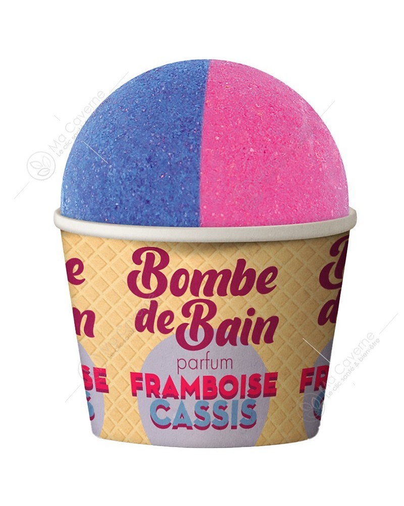 Les Petits Bains de Provence Bombe De Bain Framboise Cassis 115g-1