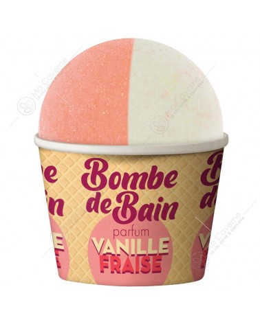 Les Petits Bains de Provence Bombe De Bain Vanille Fraise 115g-1