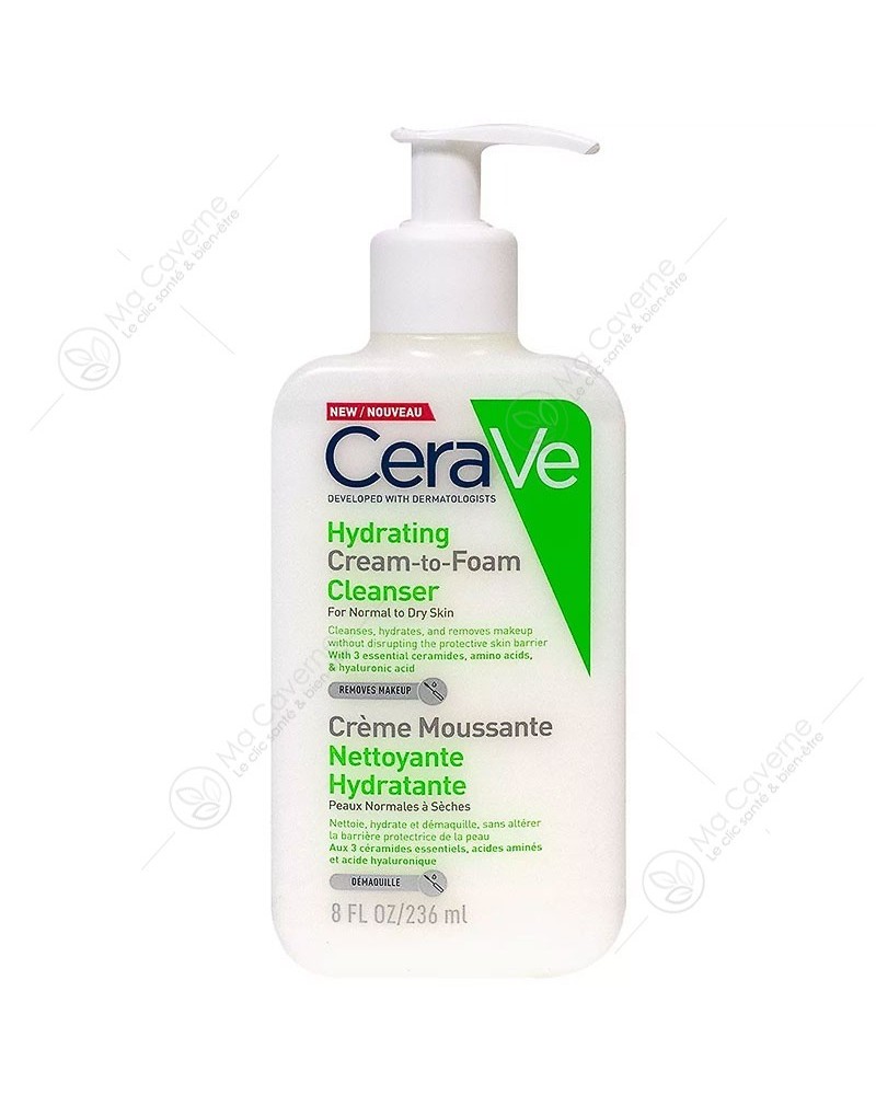 CeraVe Crème Hydratante Visage Peau Normale à Sèche