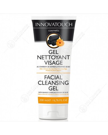 INNOVATOUCH Gel Nettoyant Visage au Charbon 200ml-1