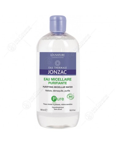 JONZAC Pure Eau Micellaire Purifiante Bio 500ml-1