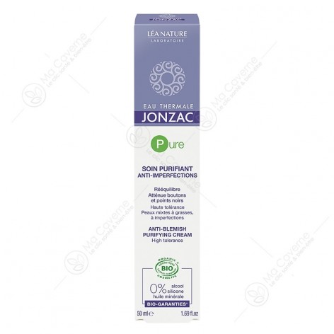 JONZAC Pure Soin Purifiant Anti-Imperfections Bio 50ml-2