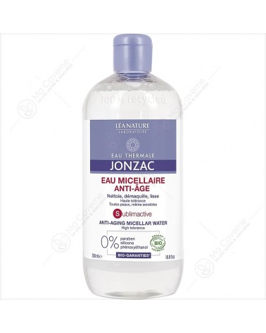 JONZAC Sublimactive Eau Micellaire Anti-âge Bio 500ml-1